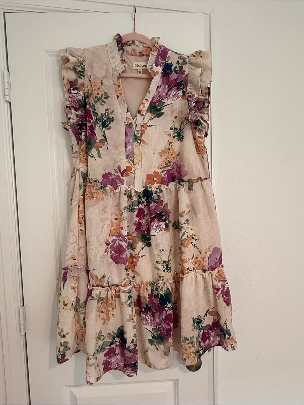 52Seven Floral Dress Size L